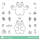 Me And My Yeti - Clear Stamps - Mama Elephant