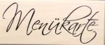 Menükarte (Handschrift) - Stempel