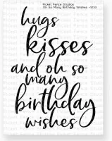Oh So Many Birthday Wishes - Clear Stamps - Picket Fence Studios
