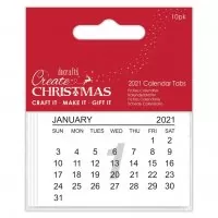 Calendar Tabs 2021 - Mini Kalenderblätter - Docrafts