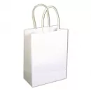 Papiertasche mit Henkel - Weiß