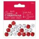 Jingle Bells - Matt Finish - Red & White - Docrafts