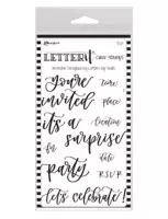 Ranger - Letter It - Clear Stamps - Invitation