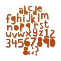 Alphanumeric - Cutout Lower - Thinlits - Tim Holtz