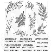 Sketch Greenery - Rubber Stamps - Tim Holtz - Stampers Anonymous