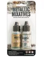 Alcohol Ink - Metallic Mixative - Gold / Silver - Tim Holtz - Ranger