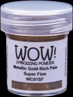 WOW - Embossing Powder - Metallic Gold Rich Pale - Super Fine